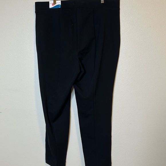 Jcpenny Boutique Pull-up Black Pants Sz 20 Zipper Pockets - Picture 5 of 8